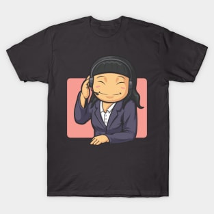 Call Center Worker Woman T-Shirt